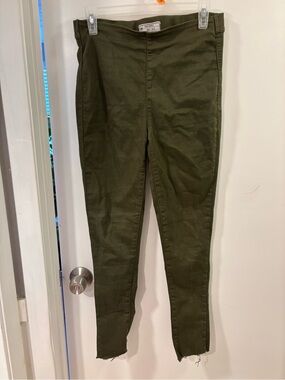 Free People Olive Utility High-Rise Pants